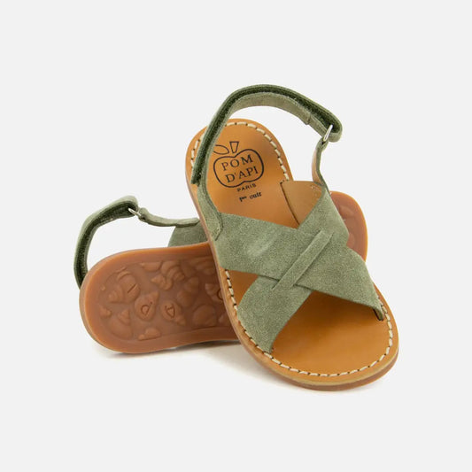 Sandaal - Plage Stitch Cross kaki